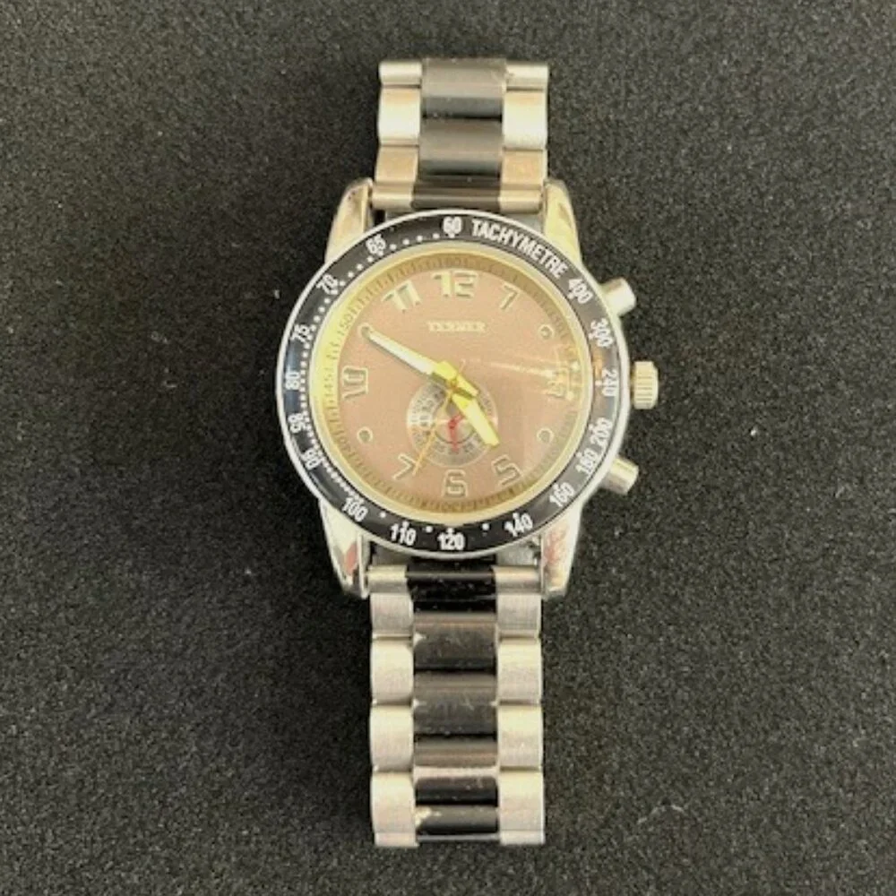 BIJOUX TERNER | Men’s Black/Stainless Steel Men's watch-NEW battery